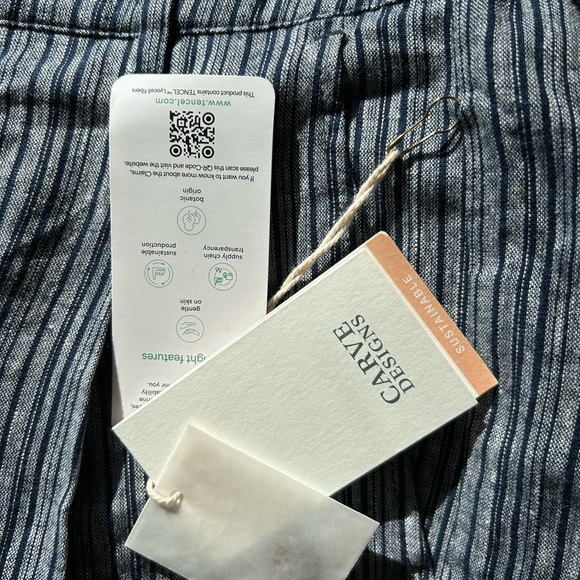 Carve Designs Charcoal Striped Wide-Leg Pants - Picture 7 of 10